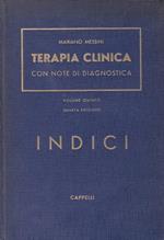 Terapia clinica con note sintetiche di diagnostica. Indici