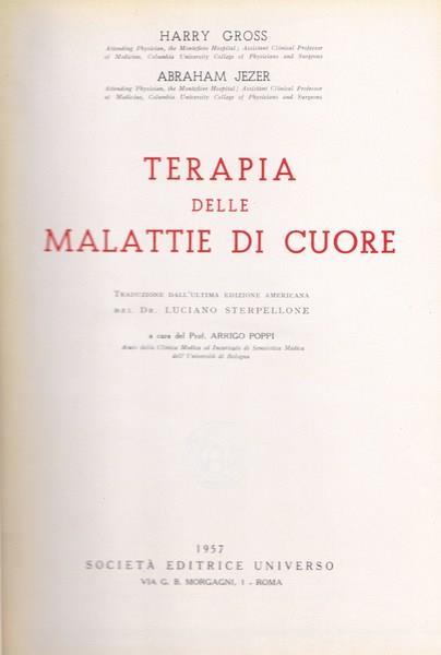 Terapia delle malattie di cuore - H. Gross - copertina