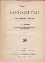 Tavole di logaritmi