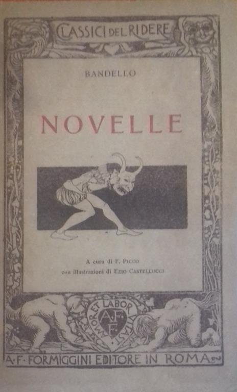 Novelle - Matteo Bandello - copertina