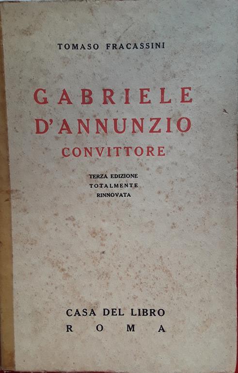 Gabriele D'Annunzio convittore - Tomaso Fracassini - copertina