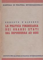 politica finanziaria dei grandi stati dal dopoguerra ad oggi