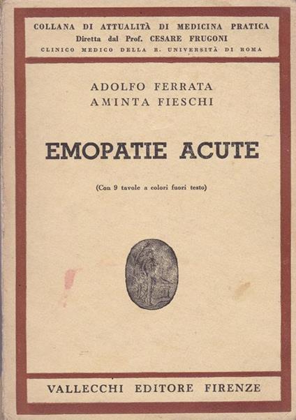 Emopatie acute - Adolfo Ferrata - copertina