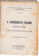 Risorgimento italiano dal 1815 al 1848