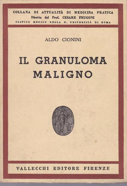 granuloma maligno - Aldo Cionini - copertina