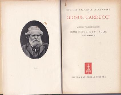 Opere. XXV. Confessioni e battaglie - Giosuè Carducci - copertina