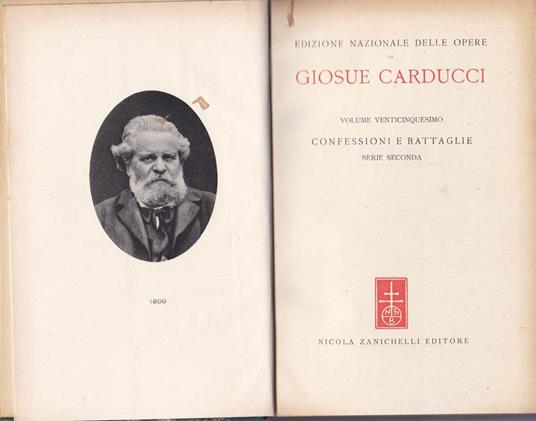 Opere. XXV. Confessioni e battaglie - Giosuè Carducci - copertina