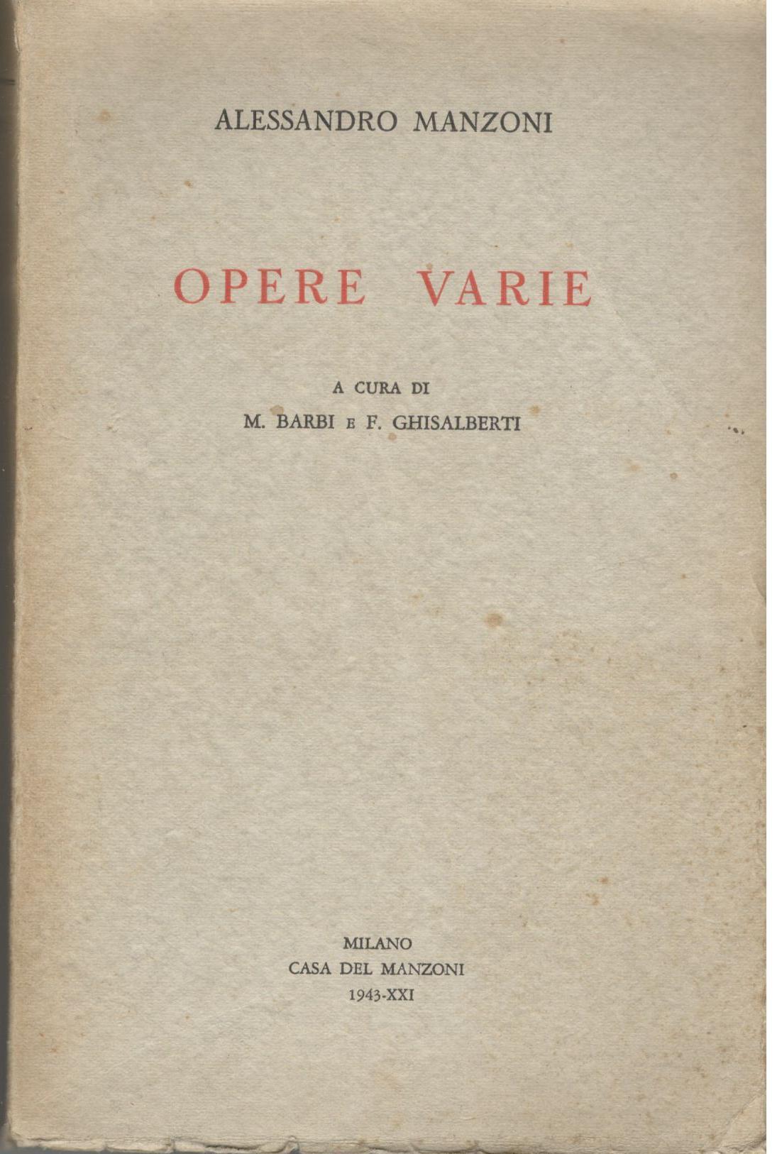 Opere varie