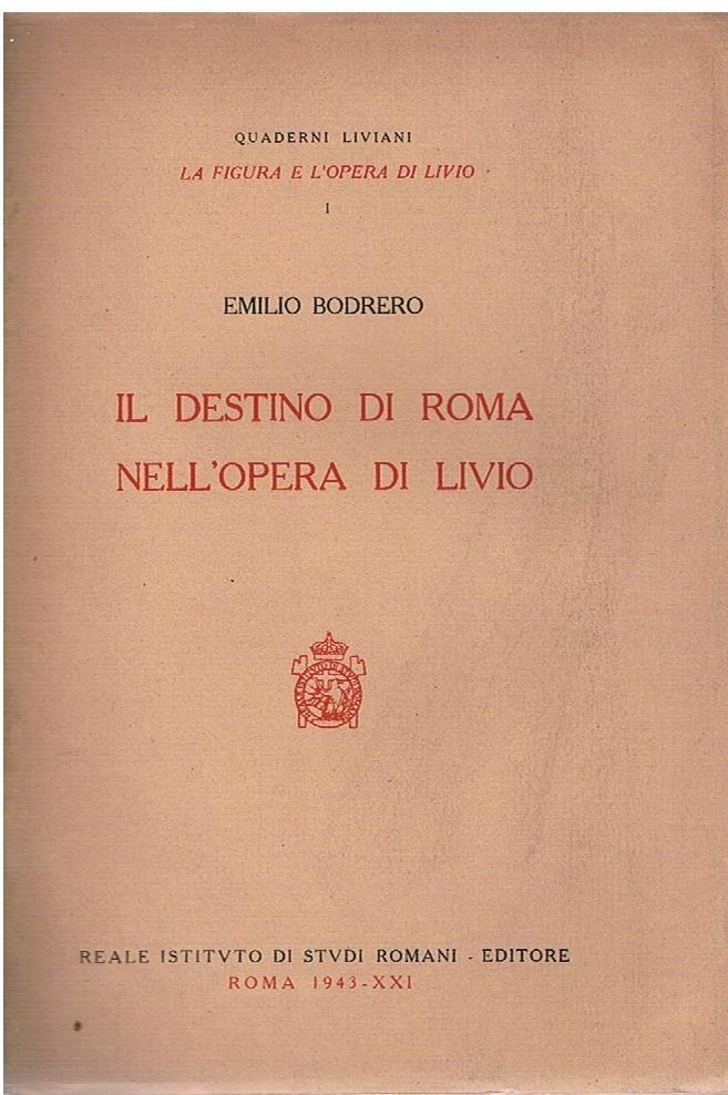 destino di Roma nell'opera di Livio