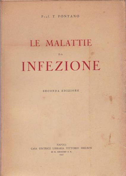 malattie da infezione - T. Pontano - copertina