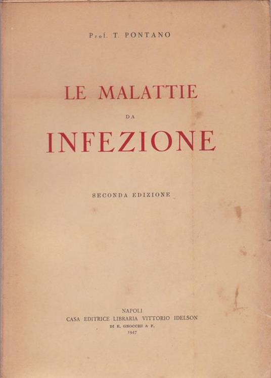 malattie da infezione - T. Pontano - copertina