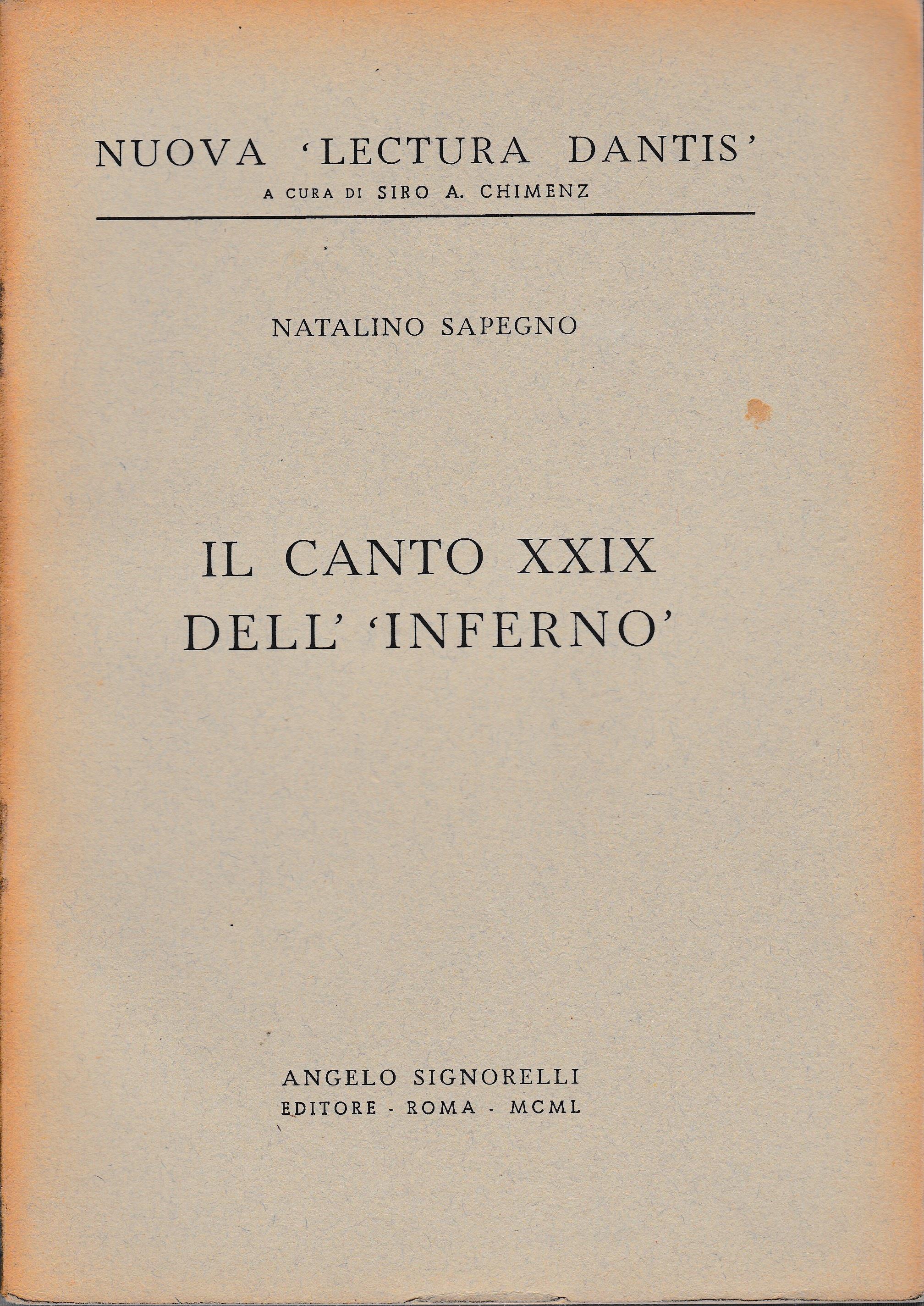 canto XXIX dell'Inferno