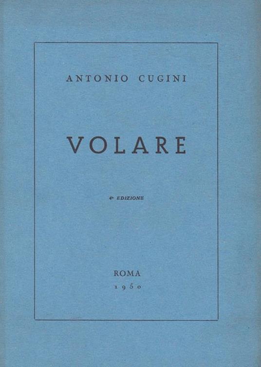 Volare - Antonio Cugini - copertina