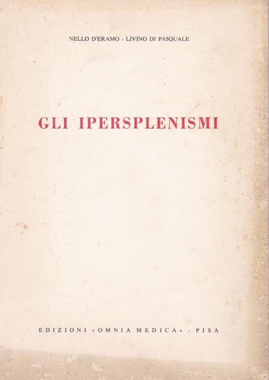 ipersplenismi - Nello D'Eramo - copertina