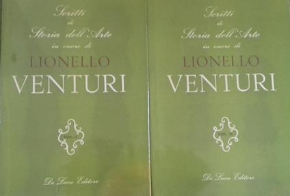 Scritti di Storia dell'Arte in onore di Lionello Venturi - copertina