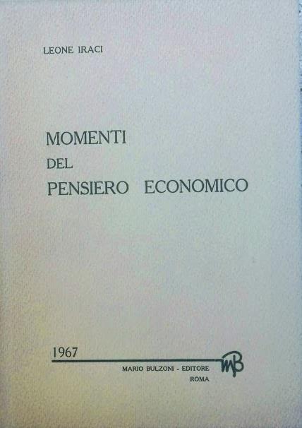Momenti del pensiero economico - Leone Iraci - copertina