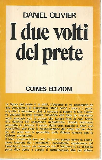 due volti del prete - Daniel Olivier - copertina