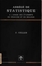 Abrégé de statistique