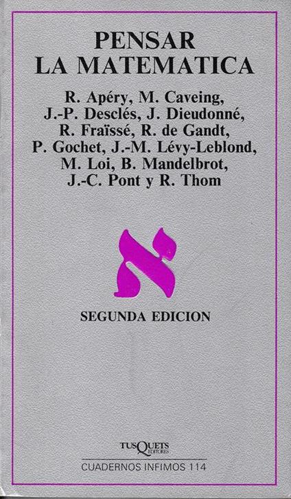 Pensar la matematica - copertina