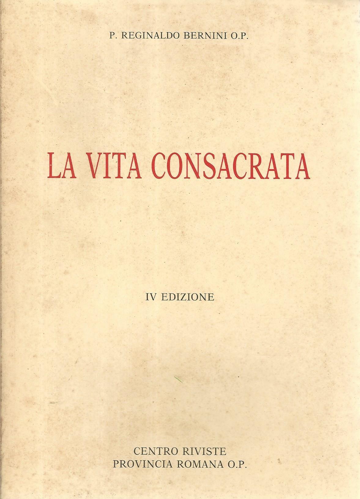 vita consacrata