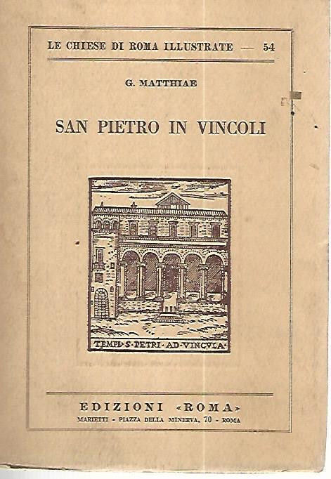 San Pietro in vincoli - Guglielmo Matthiae - copertina