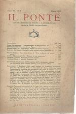 Il Ponte rivista mensile di politica e letteratura. Marzo 1953