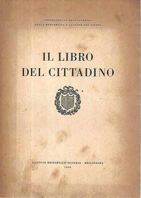 Il libro del cittadino - Guido Calgari - copertina