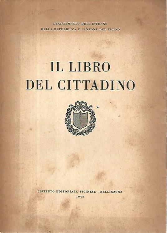 Il libro del cittadino - Guido Calgari - copertina