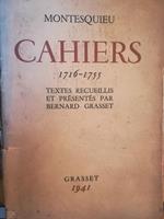 Cahiers. 1716-1755