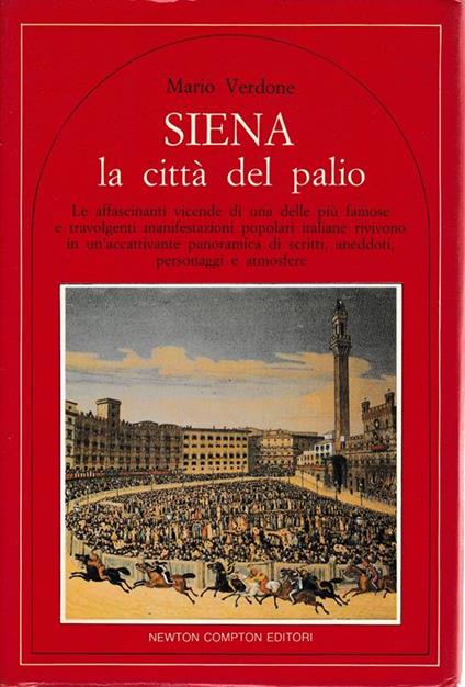 Siena la città del palio - Mario Verdone - copertina