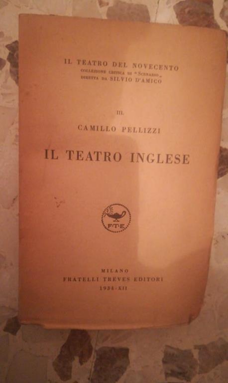 Il teatri inglese - Camillo Pellizzi - copertina
