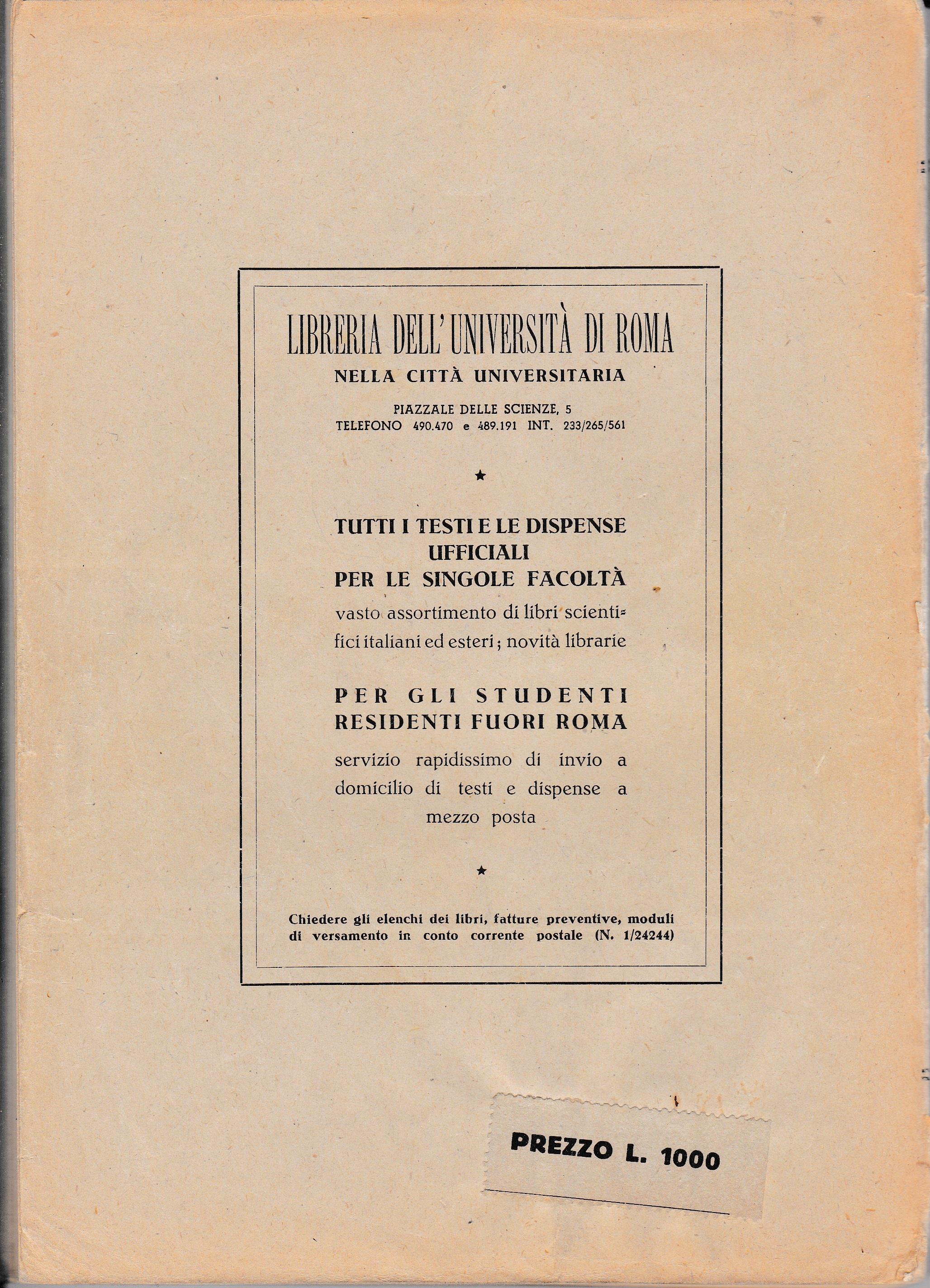 Corso di Elettrotecnica. Parte prima anno accademico 1947-48