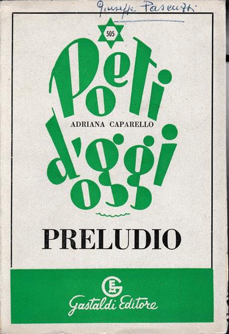 Preludio - A. Caparello - copertina