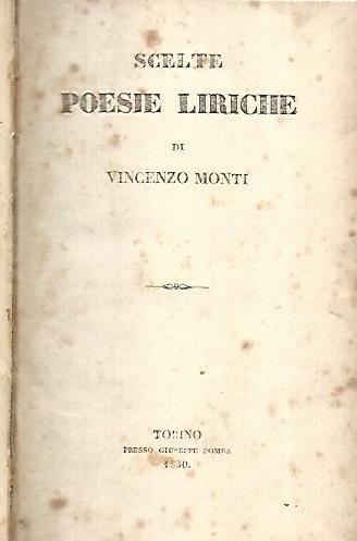 Scelte poesie liriche