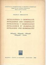 Intelligenza e criminalità / Intelligence and criminality / Inteligencia y criminalidad / lntelligence et criminalité / Intelligenz und kriminalitat