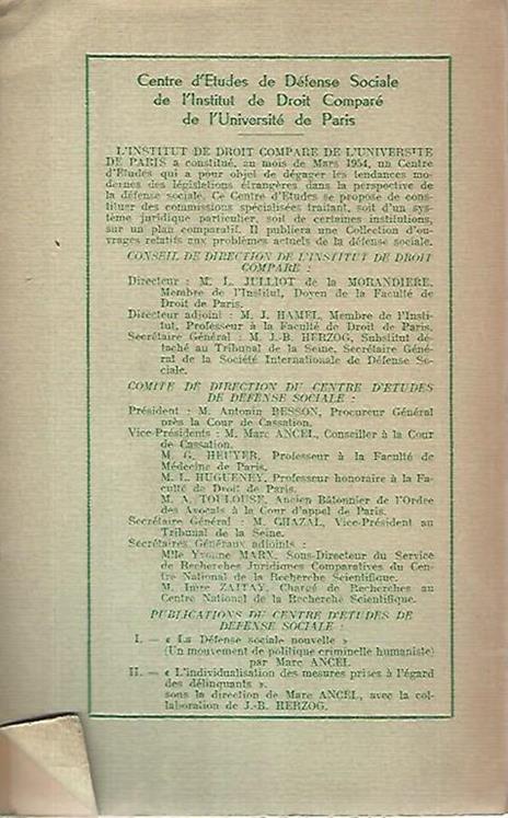 L' individualisation des mesures prises a l'egard du delinquant - Marc Ancel - 2