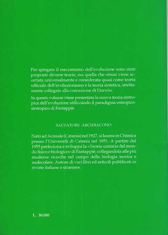 L' evoluzione dopo Darwin - Salvatore Arcidiacono - 2