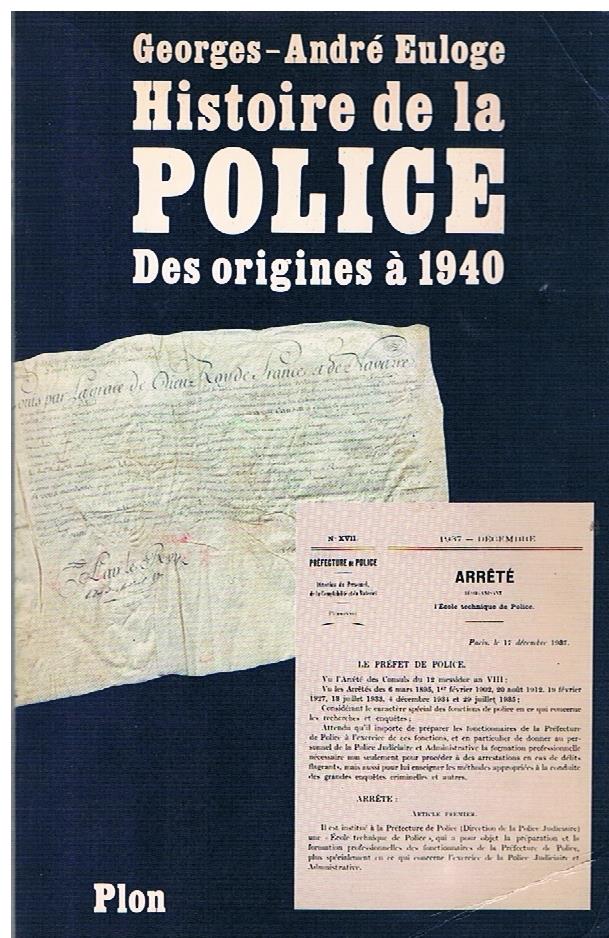 Histoire de la police des origines a 1940