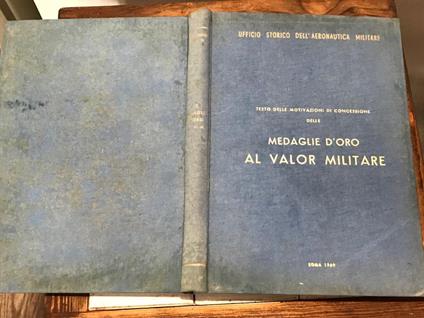 Medaglie d'oro al valor militare - copertina
