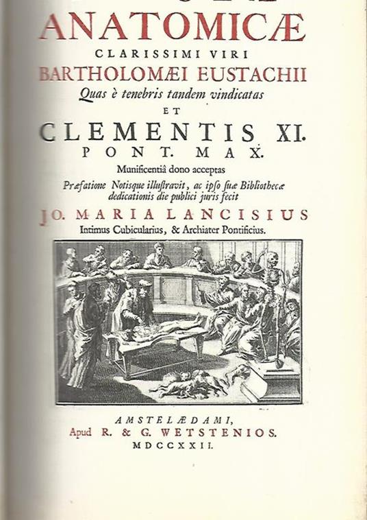 Tabulae anatomicae - copertina