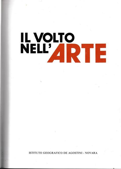 Il volto nell'arte - copertina