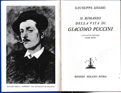 Il romanzo della vita di Giacomo Puccini - Gabriele Adami - copertina