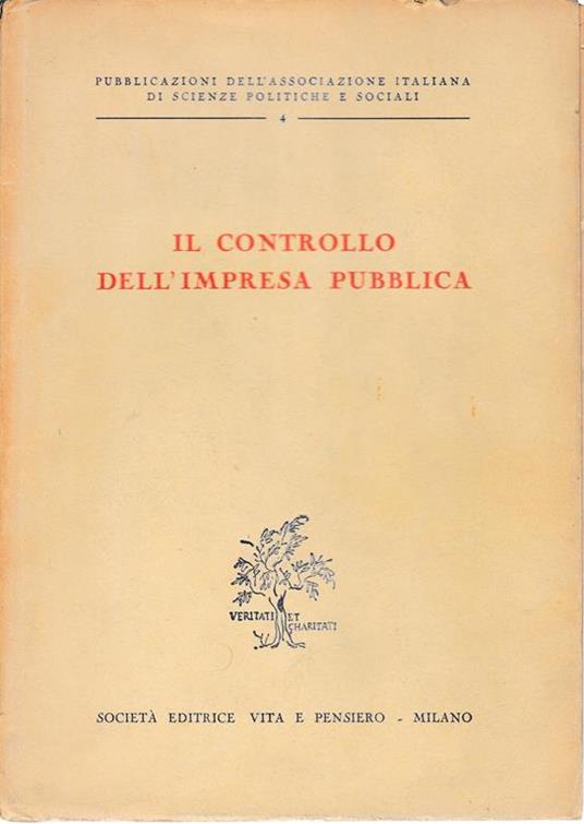 Il controllo dell'impresa pubblica - Francesco Vito - copertina