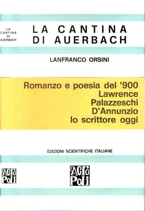 La cantina di Auerbach - Lanfranco Orsini - copertina