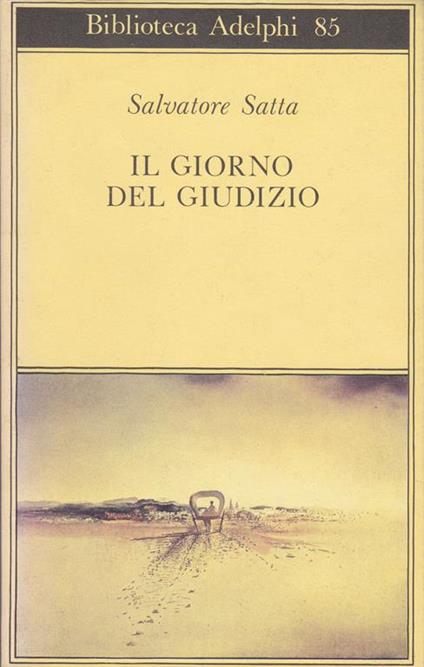 Il giorno del giudizio - Salvatore Satta - copertina