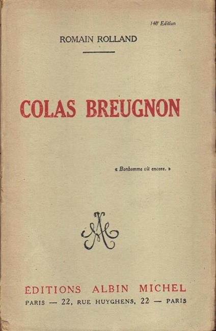 Colas Breugnon - Romain Rolland - copertina