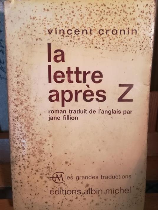 La lettre après Z - Vincent Cronin - copertina
