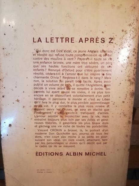 La lettre après Z - Vincent Cronin - 2