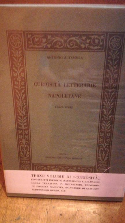 CURIOSITÀ LETTERARIE NAPOLETANE - Antonio Altamura - copertina