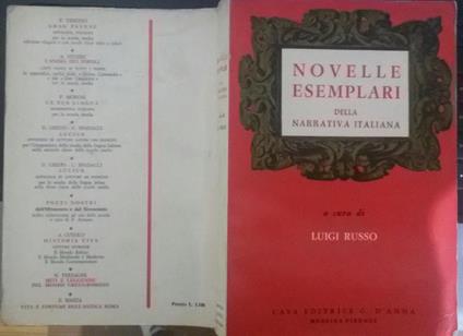 Novelle esemplari - Luigi Russo - copertina